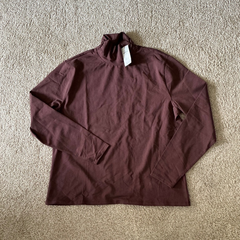 Abercrombie & Fitch Soft a&f Essentials Long Sleeve Ruched Mockneck size XXXL-